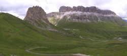 Archiv Foto Webcam Fassatal Panorama - Pordoi Pass 09:00
