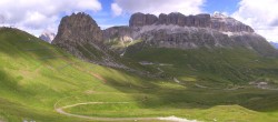 Archiv Foto Webcam Fassatal Panorama - Pordoi Pass 09:00