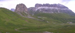Archiv Foto Webcam Fassatal Panorama - Pordoi Pass 17:00