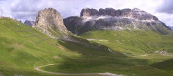 Archiv Foto Webcam Fassatal Panorama - Pordoi Pass 09:00