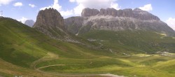 Archiv Foto Webcam Fassatal Panorama - Pordoi Pass 13:00
