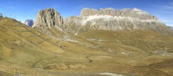 Archiv Foto Webcam Fassatal Panorama - Pordoi Pass 11:00