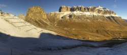 Archived image Webcam Fassa Valley Panorama, Pordoi Pass 07:00