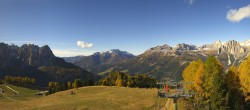 Archived image Webcam Dolomites Panorama - Pozza di Fassa 09:00