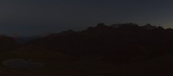 Archiv Foto Webcam Rundblick Bec de Roces, Arabba 19:00