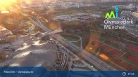 Archiv Foto Webcam München: Blick über den Olympiapark 18:00