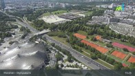 Archiv Foto Webcam München: Blick über den Olympiapark 14:00