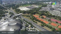 Archiv Foto Webcam München: Blick über den Olympiapark 14:00