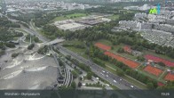 Archiv Foto Webcam München: Blick über den Olympiapark 18:00