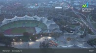 Archiv Foto Webcam München: Blick über den Olympiapark 18:00