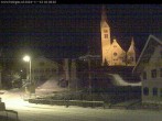 Archived image Webcam Holzgau center: Church 01:00