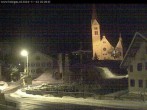 Archived image Webcam Holzgau center: Church 19:00