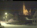 Archived image Webcam Holzgau center: Church 01:00