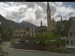 Archived image Webcam Holzgau center: Church 13:00