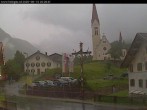 Archived image Webcam Holzgau center: Church 19:00