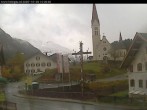 Archived image Webcam Holzgau center: Church 09:00