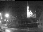 Archived image Webcam Holzgau center: Church 21:00