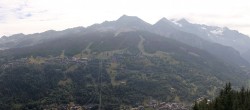 Archiv Foto Webcam Peisey Nancroix - Luftseilbahn Vanoise Express 09:00