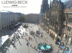 Archiv Foto Webcam am Marienplatz München 15:00
