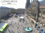 Archiv Foto Webcam am Marienplatz München 13:00