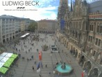 Archived image Webcam at the Marienplatz, Munich 13:00