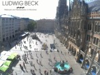 Archiv Foto Webcam am Marienplatz München 15:00