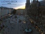 Archiv Foto Webcam am Marienplatz München 19:00