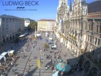 Archived image Webcam at the Marienplatz, Munich 09:00