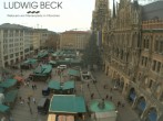 Archiv Foto Webcam am Marienplatz München 11:00