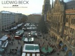 Archiv Foto Webcam am Marienplatz München 13:00