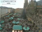 Archived image Webcam at the Marienplatz, Munich 13:00