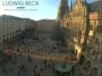 Archived image Webcam at the Marienplatz, Munich 13:00