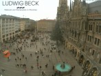 Archived image Webcam at the Marienplatz, Munich 13:00