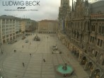 Archiv Foto Webcam am Marienplatz München 07:00