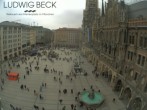 Archiv Foto Webcam am Marienplatz München 11:00