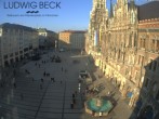 Archived image Webcam at the Marienplatz, Munich 09:00