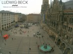 Archived image Webcam at the Marienplatz, Munich 09:00