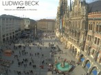 Archiv Foto Webcam am Marienplatz München 11:00