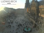 Archiv Foto Webcam am Marienplatz München 15:00