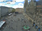 Archiv Foto Webcam am Marienplatz München 11:00