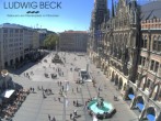 Archiv Foto Webcam am Marienplatz München 13:00