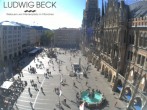 Archiv Foto Webcam am Marienplatz München 15:00