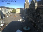 Archiv Foto Webcam am Marienplatz München 08:00