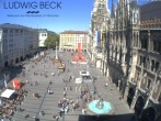 Archiv Foto Webcam am Marienplatz München 09:00