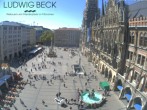 Archiv Foto Webcam am Marienplatz München 13:00