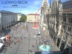 Archiv Foto Webcam am Marienplatz München 09:00