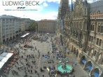Archiv Foto Webcam am Marienplatz München 14:00