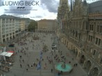 Archived image Webcam at the Marienplatz, Munich 09:00