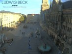 Archiv Foto Webcam am Marienplatz München 06:00