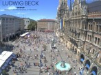 Archiv Foto Webcam am Marienplatz München 11:00